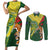 Custom Bangladesh And Australia Cricket Couples Matching Short Sleeve Bodycon Dress and Long Sleeve Button Shirt Kangaroo Tiger Together - Wonder Print Shop