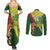 Custom Bangladesh And Australia Cricket Couples Matching Summer Maxi Dress and Long Sleeve Button Shirt Kangaroo Tiger Together - Wonder Print Shop