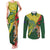 Custom Bangladesh And Australia Cricket Couples Matching Tank Maxi Dress and Long Sleeve Button Shirt Kangaroo Tiger Together - Wonder Print Shop