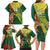 Custom Bangladesh And Australia Cricket Family Matching Long Sleeve Bodycon Dress and Hawaiian Shirt Kangaroo Tiger Together - Wonder Print Shop