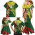 Custom Bangladesh And Australia Cricket Family Matching Mermaid Dress and Hawaiian Shirt Kangaroo Tiger Together - Wonder Print Shop