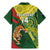 Custom Bangladesh And Australia Cricket Family Matching Mermaid Dress and Hawaiian Shirt Kangaroo Tiger Together - Wonder Print Shop