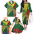 Custom Bangladesh And Australia Cricket Family Matching Off The Shoulder Long Sleeve Dress and Hawaiian Shirt Kangaroo Tiger Together - Wonder Print Shop