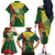 Custom Bangladesh And Australia Cricket Family Matching Off The Shoulder Long Sleeve Dress and Hawaiian Shirt Kangaroo Tiger Together - Wonder Print Shop