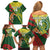 Custom Bangladesh And Australia Cricket Family Matching Off Shoulder Short Dress and Hawaiian Shirt Kangaroo Tiger Together - Wonder Print Shop