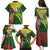 Custom Bangladesh And Australia Cricket Family Matching Puletasi and Hawaiian Shirt Kangaroo Tiger Together - Wonder Print Shop