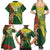 Custom Bangladesh And Australia Cricket Family Matching Summer Maxi Dress and Hawaiian Shirt Kangaroo Tiger Together - Wonder Print Shop