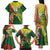 Custom Bangladesh And Australia Cricket Family Matching Tank Maxi Dress and Hawaiian Shirt Kangaroo Tiger Together - Wonder Print Shop