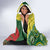 Custom Bangladesh And Australia Cricket Hooded Blanket Kangaroo Tiger Together