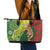 Custom Bangladesh And Australia Cricket Leather Tote Bag Kangaroo Tiger Together - Wonder Print Shop