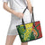 Custom Bangladesh And Australia Cricket Leather Tote Bag Kangaroo Tiger Together - Wonder Print Shop