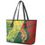 Custom Bangladesh And Australia Cricket Leather Tote Bag Kangaroo Tiger Together - Wonder Print Shop