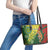 Custom Bangladesh And Australia Cricket Leather Tote Bag Kangaroo Tiger Together - Wonder Print Shop