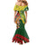 Custom Bangladesh And Australia Cricket Mermaid Dress Kangaroo Tiger Together - Wonder Print Shop