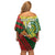 Custom Bangladesh And Australia Cricket Off Shoulder Short Dress Kangaroo Tiger Together - Wonder Print Shop