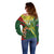 Custom Bangladesh And Australia Cricket Off Shoulder Sweater Kangaroo Tiger Together - Wonder Print Shop