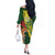 Custom Bangladesh And Australia Cricket Off The Shoulder Long Sleeve Dress Kangaroo Tiger Together - Wonder Print Shop