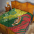 Custom Bangladesh And Australia Cricket Quilt Kangaroo Tiger Together