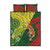 Custom Bangladesh And Australia Cricket Quilt Bed Set Kangaroo Tiger Together