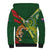 Custom Bangladesh And Australia Cricket Sherpa Hoodie Kangaroo Tiger Together