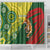 Custom Bangladesh And Australia Cricket Shower Curtain Kangaroo Tiger Together