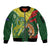 Custom Bangladesh And Australia Cricket Sleeve Zip Bomber Jacket Kangaroo Tiger Together