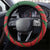 Bangladesh And Australia Cricket Steering Wheel Cover Kangaroo Tiger Together