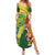 Custom Bangladesh And Australia Cricket Summer Maxi Dress Kangaroo Tiger Together