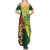 Custom Bangladesh And Australia Cricket Summer Maxi Dress Kangaroo Tiger Together