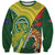 Custom Bangladesh And Australia Cricket Sweatshirt Kangaroo Tiger Together