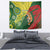 Custom Bangladesh And Australia Cricket Tapestry Kangaroo Tiger Together