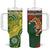 Bangladesh And Australia Cricket Tumbler With Handle Kangaroo Tiger Together - Wonder Print Shop