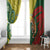 Custom Bangladesh And Australia Cricket Window Curtain Kangaroo Tiger Together