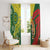 Custom Bangladesh And Australia Cricket Window Curtain Kangaroo Tiger Together