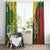 Custom Bangladesh And Australia Cricket Window Curtain Kangaroo Tiger Together