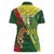 Custom Bangladesh And Australia Cricket Women Polo Shirt Kangaroo Tiger Together