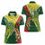 Custom Bangladesh And Australia Cricket Women Polo Shirt Kangaroo Tiger Together