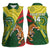 Custom Bangladesh And Australia Cricket Women Sleeveless Polo Shirt Kangaroo Tiger Together