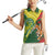 Custom Bangladesh And Australia Cricket Women Sleeveless Polo Shirt Kangaroo Tiger Together