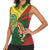 Custom Bangladesh And Australia Cricket Women Sleeveless Polo Shirt Kangaroo Tiger Together