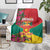 Grenada 1974 Blanket Gwenad Map With Bougainvillea - Flag Color