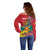 Grenada 1974 Off Shoulder Sweater Gwenad Map With Bougainvillea - Flag Color