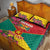 Grenada 1974 Quilt Bed Set Gwenad Map With Bougainvillea - Flag Color - Wonder Print Shop