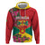 Grenada 1974 Zip Hoodie Gwenad Map With Bougainvillea - Flag Color - Wonder Print Shop