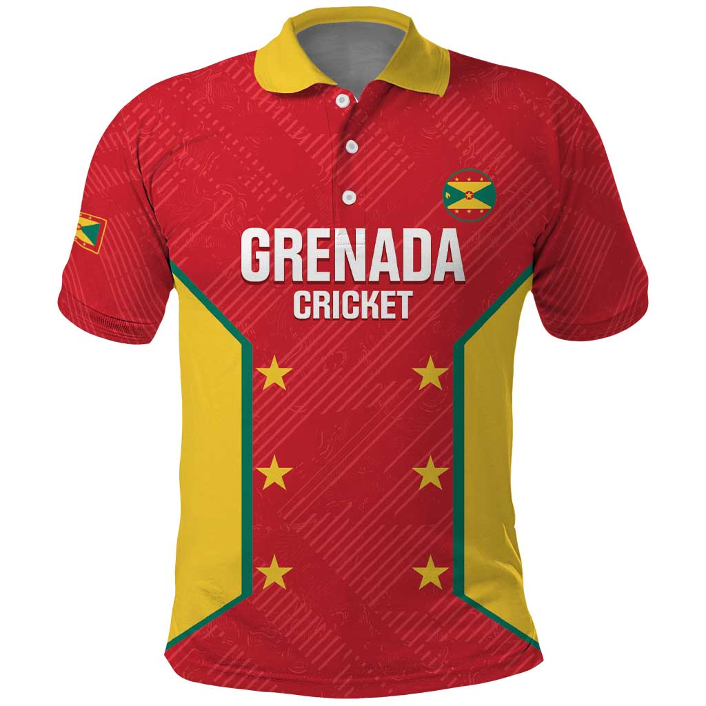 Custom Grenada Cricket Polo Shirt 2025 Sporty Style