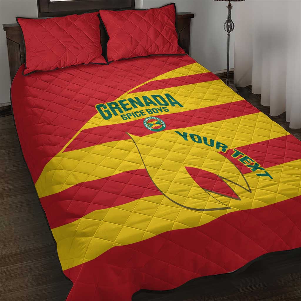 Custom Grenada Football Quilt Bed Set Go Spice Boys - Wonder Print Shop