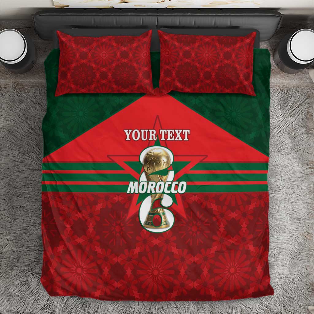 Personalized Morocco Football Bedding Set 2026 Come On Atlas Lions - Wonder Print Shop