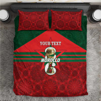 Personalized Morocco Football Bedding Set 2026 Come On Atlas Lions - Wonder Print Shop