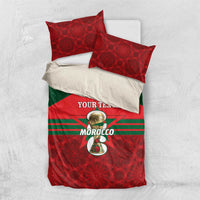 Personalized Morocco Football Bedding Set 2026 Come On Atlas Lions - Wonder Print Shop