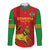 Custom Ethiopia Football Long Sleeve Button Shirt 2024 Go Champions Walia Ibex